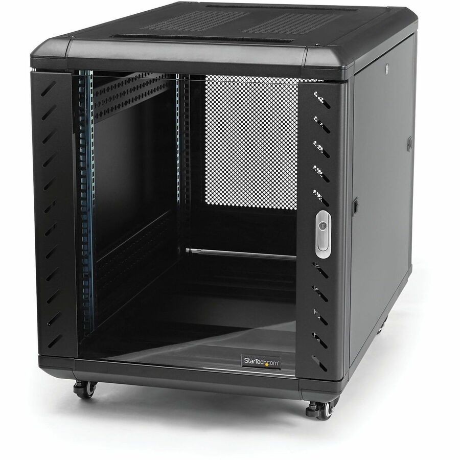 StarTech 4-Post 12U Server Rack Cabinet 19" Data Rack Cabinet for Computer / IT