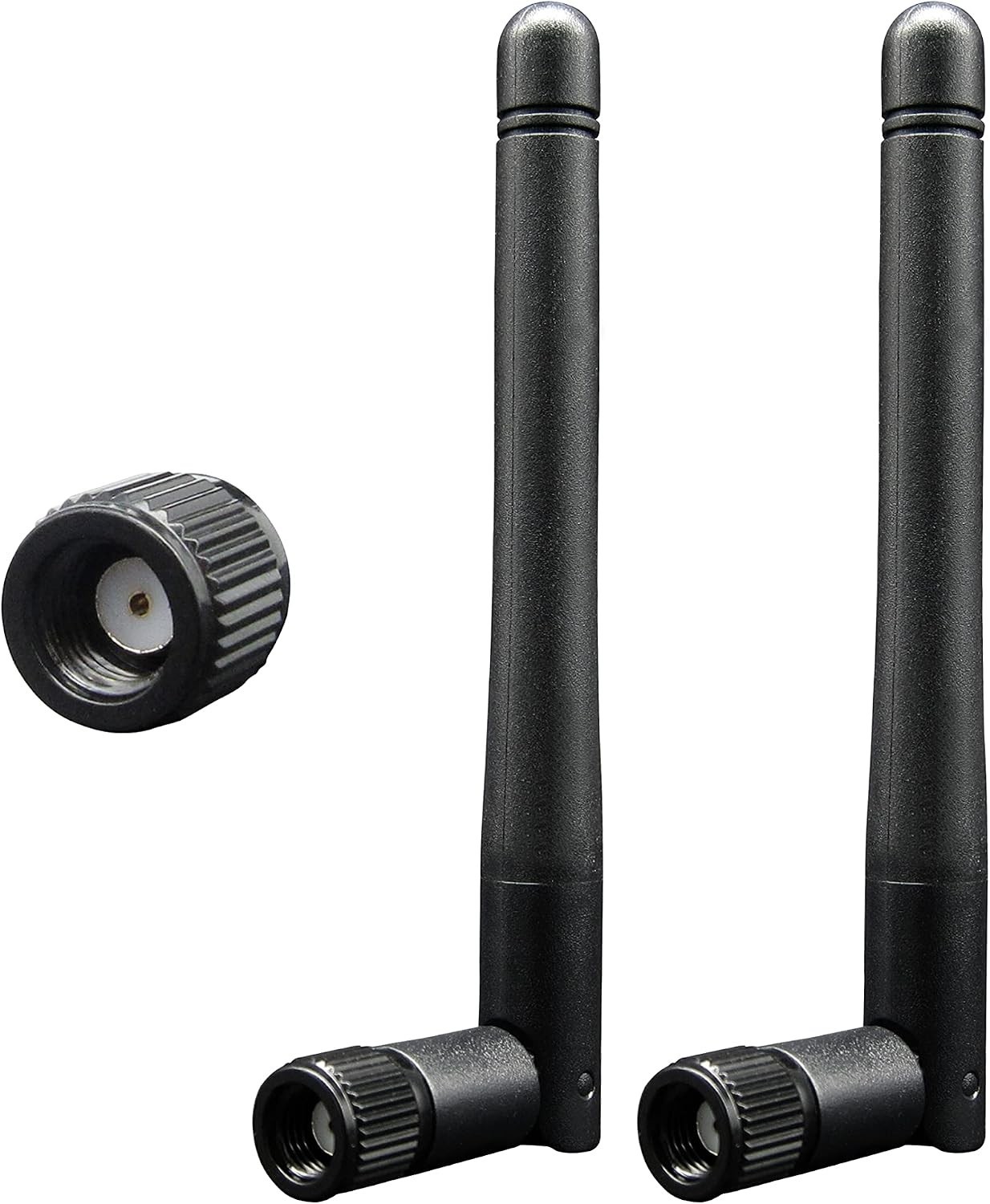 WiFi 6 Dual Band RP-SMA Male Antenna 3dBi 2 Pack - Boosts Connectivity & Speed
