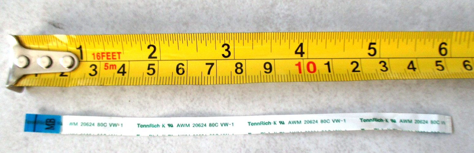 TennRich K AWM 20624 80C VW-1  6" 12pin Ribbon Flat Cable