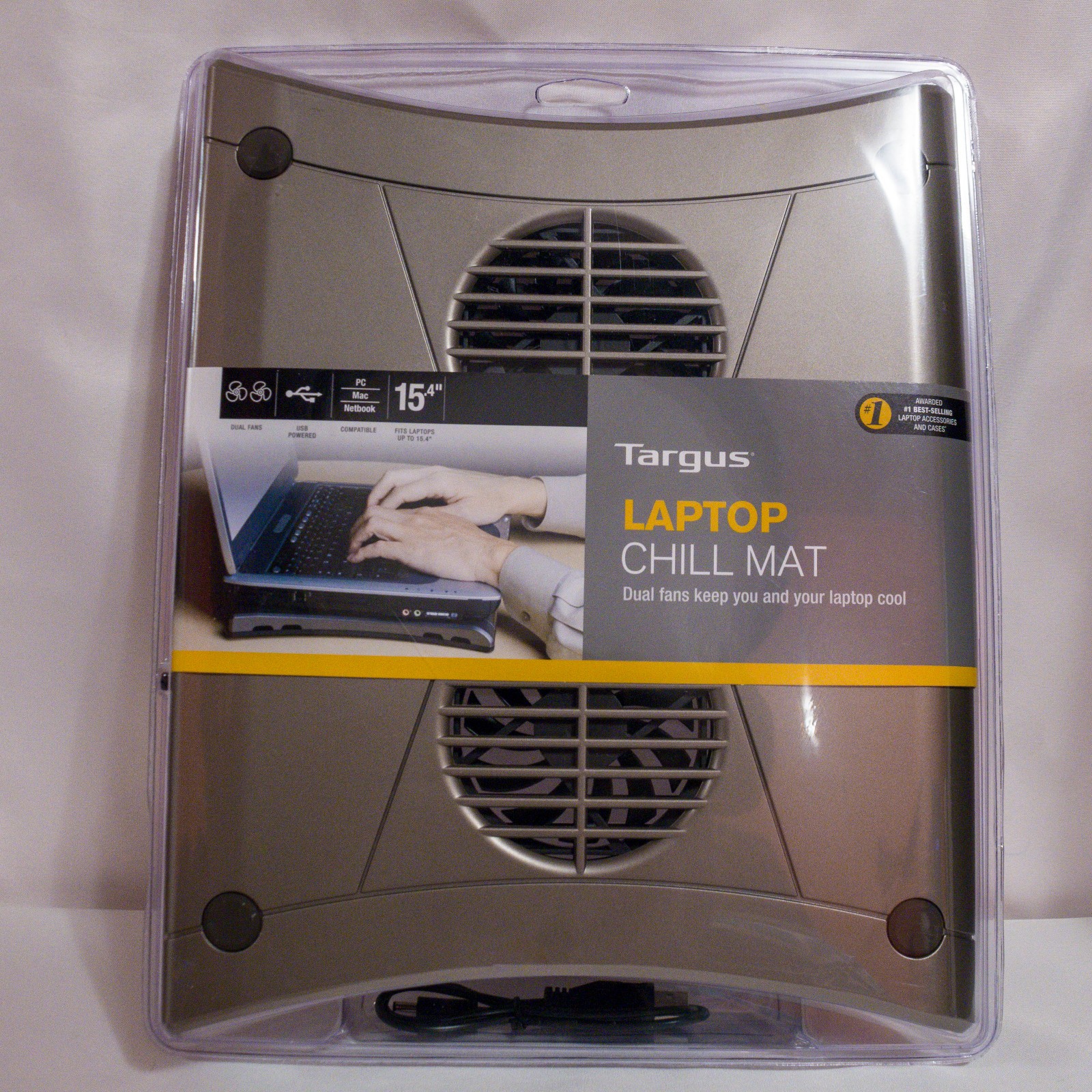 Powerful Laptop Cooling Chill Mat Fits Laptops up to 15.4" Dual fans | New | USB