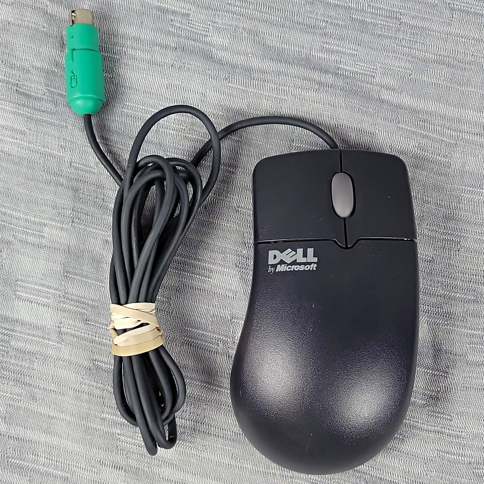 Vintage Dell Microsoft IntelliMouse 1.3A PS/2 Ball Mouse X06-08811 Black