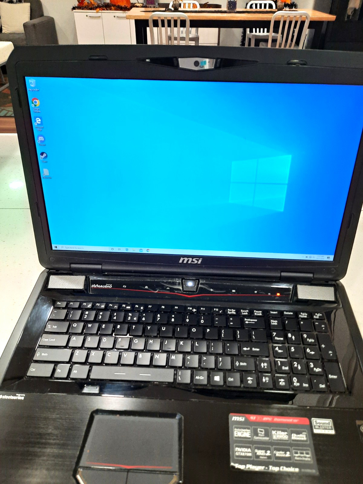 MSI GT70 17.3" i7 4th Gen 16GB GTX 870M Win10 1080p Functional