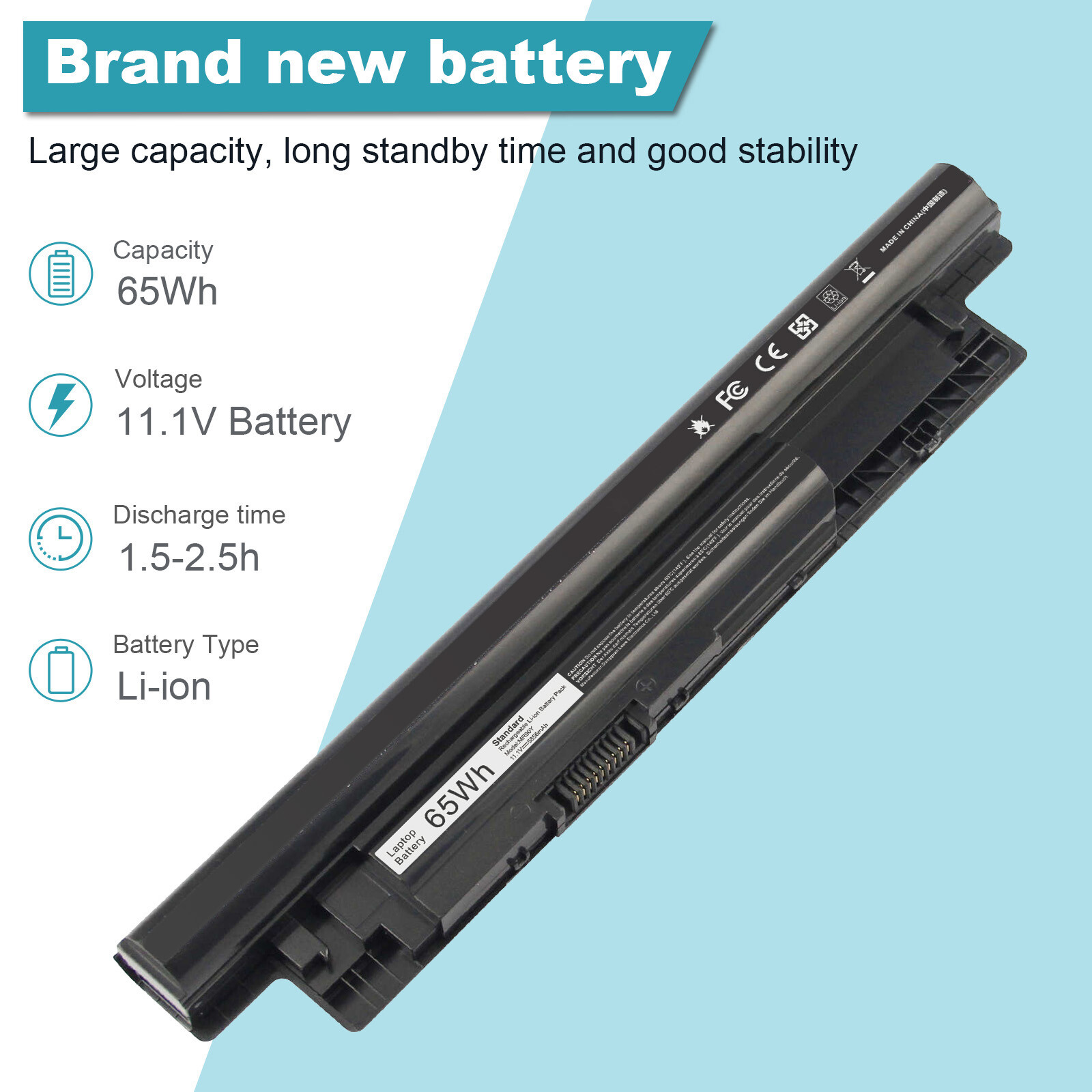 🧡LOT OF MR90Y XCMRD Battery For Dell Inspiron 3421 3437 N5521 15-3521 3721 5721