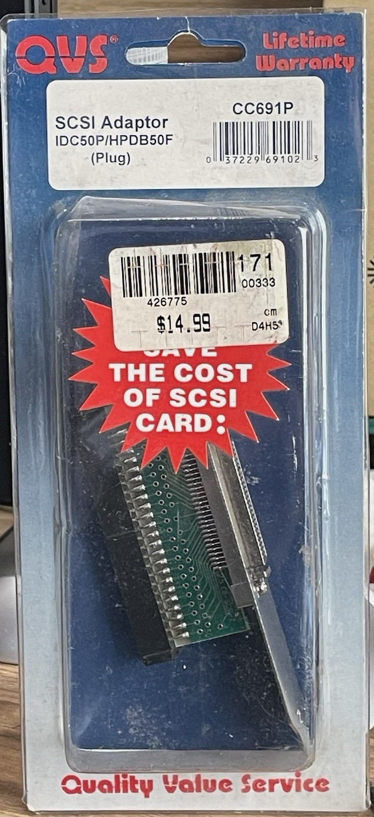QVS SCSI Adaptor IDC50P/HPDB50F