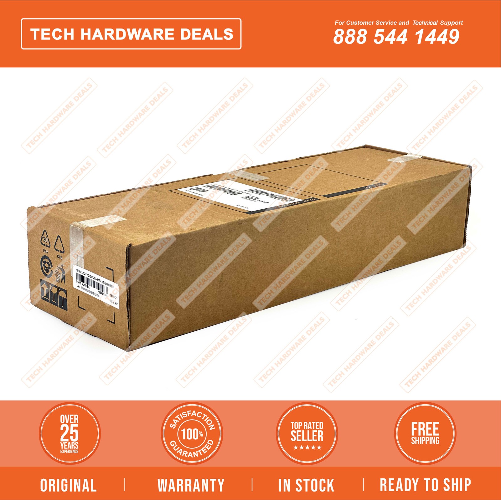 P25430-001  NEW SEALED HPE 3000W 200-277VAC Platinum Hot Plug Power Supply