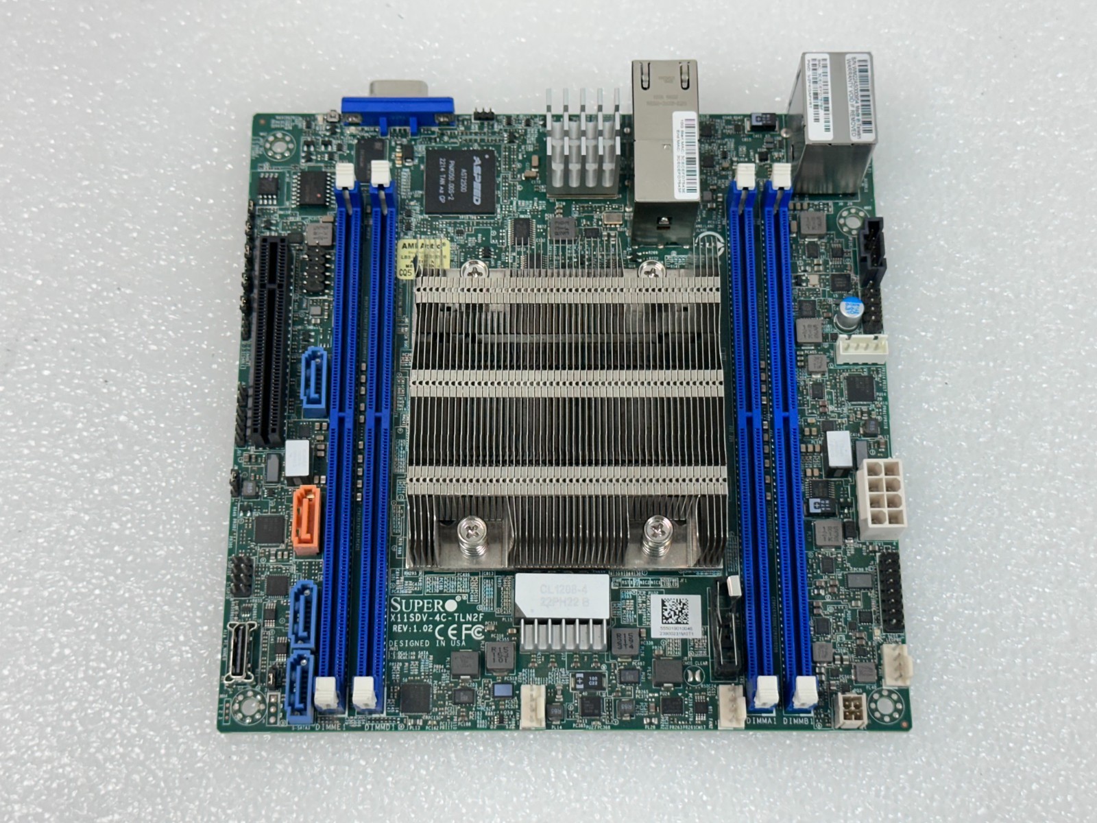 Ultra Micro X11SDV-4C-TLN2F, D-2123IT Quad-core NAS Server Motherboard