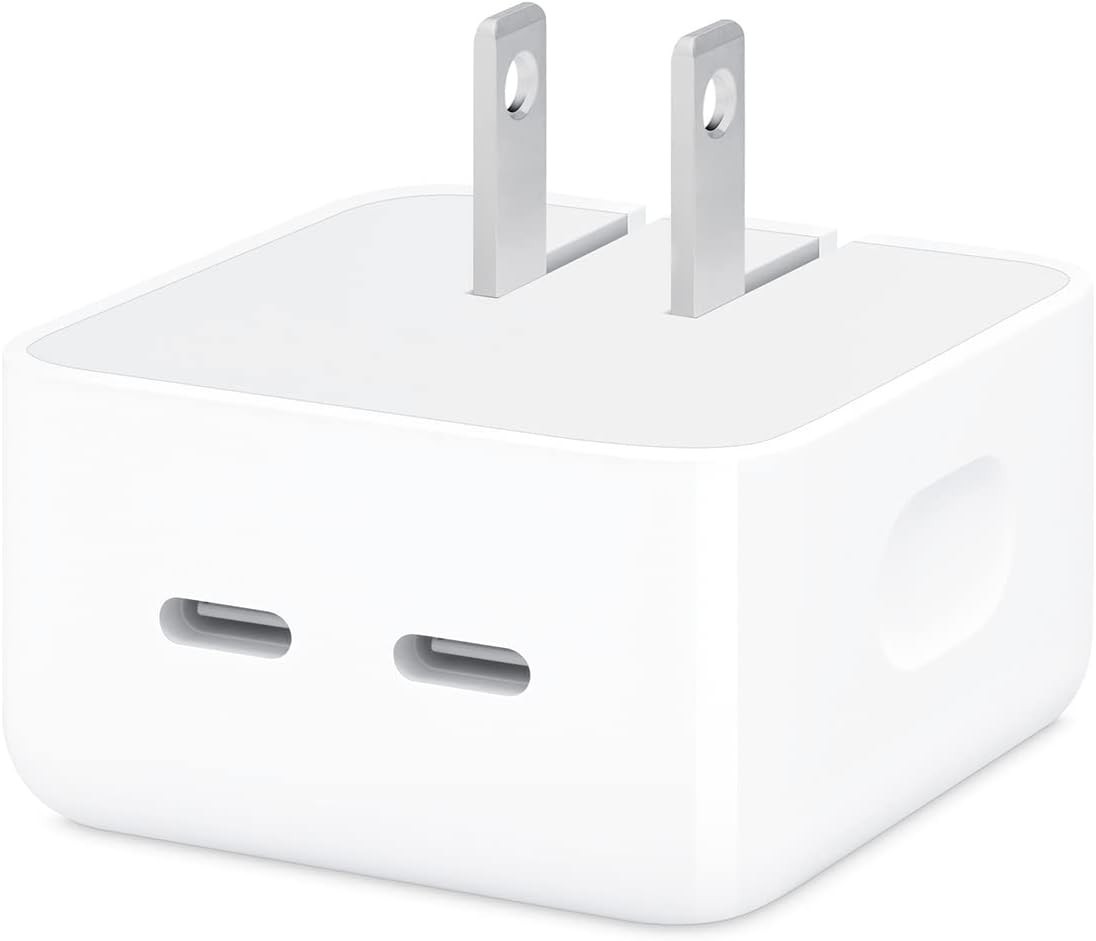 Apple 35W Dual USB-C Port Compact Power Adapter