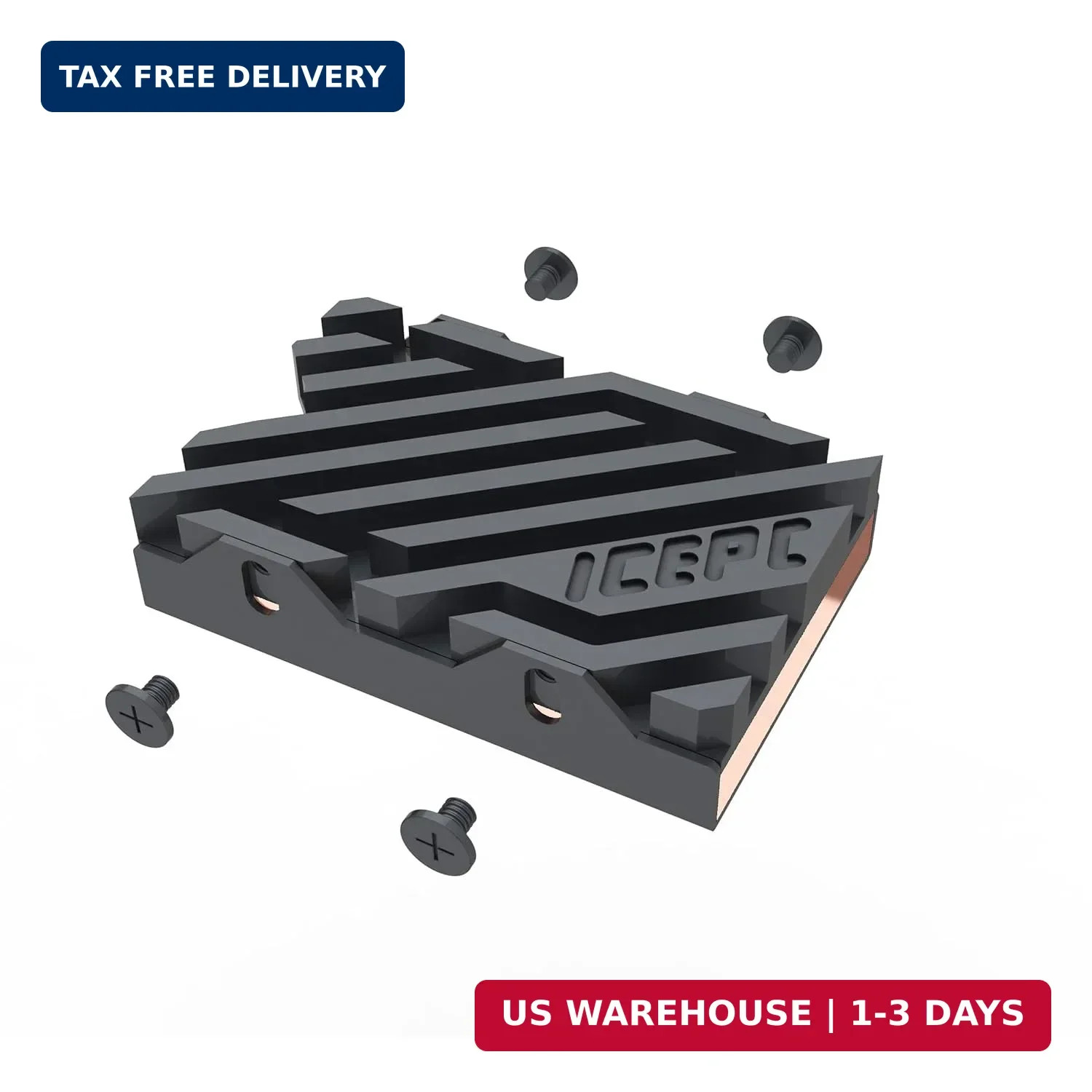 M.2 NVME SSD 2242 Heatsink Copper Graphene Cooling Heatsink with Thermal Silicon