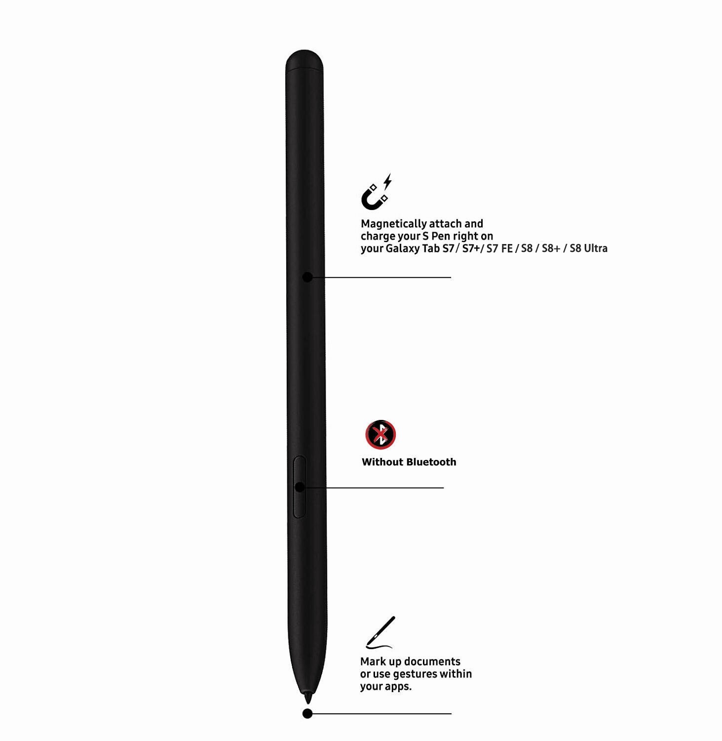 Stylus Touch S Pen For Samsung Galaxy Tab S6 Lite S7 S7+ S7 FE S8 S8+ S8 Ultra
