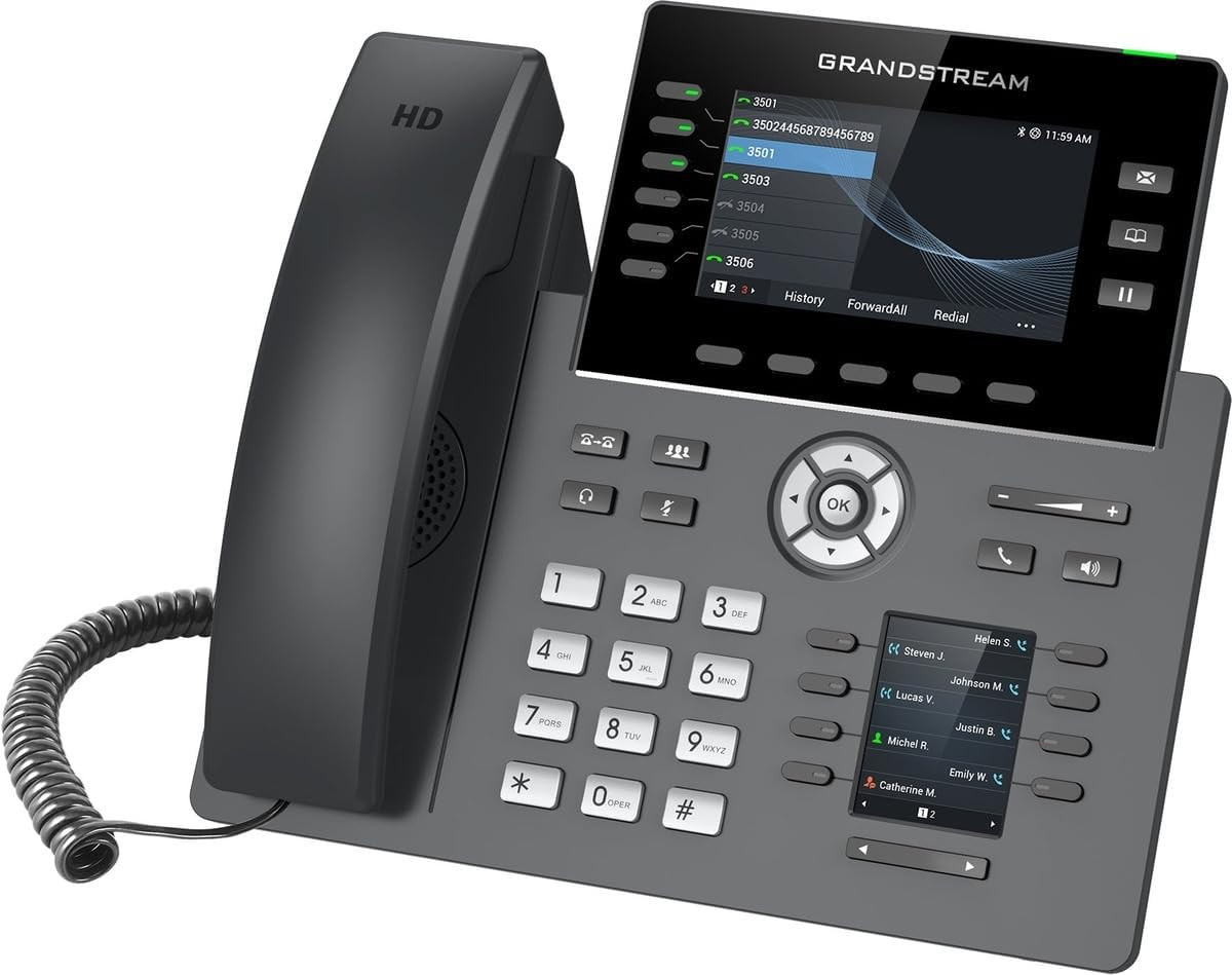 Grandstream GRP2616 IP Phone | 6 Lines, 6 SIP Accounts | 4.3-Inch Color Display
