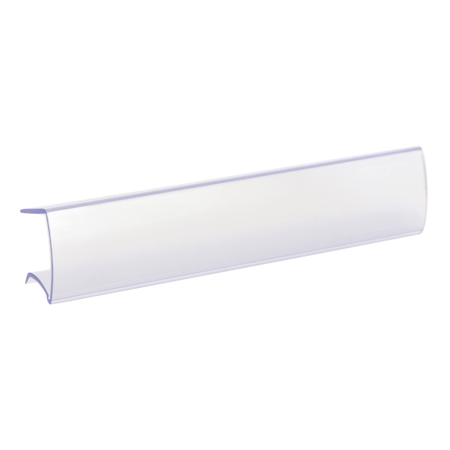 Shelf Clip Label Holder | 1.125" x 6" Clear Plastic, for 1" Thick Shelves, Pa...