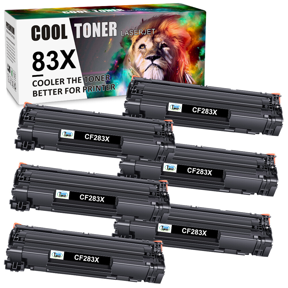1-8 PACK Black CF283X For 83X Toner Cartridge HP LaserJet Pro M202n M202dw LOT