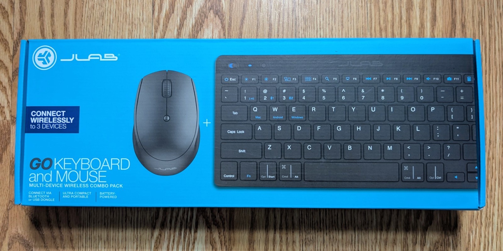 JLab GO Wireless Keyboard and Mouse Bundle - Black (Open Box)