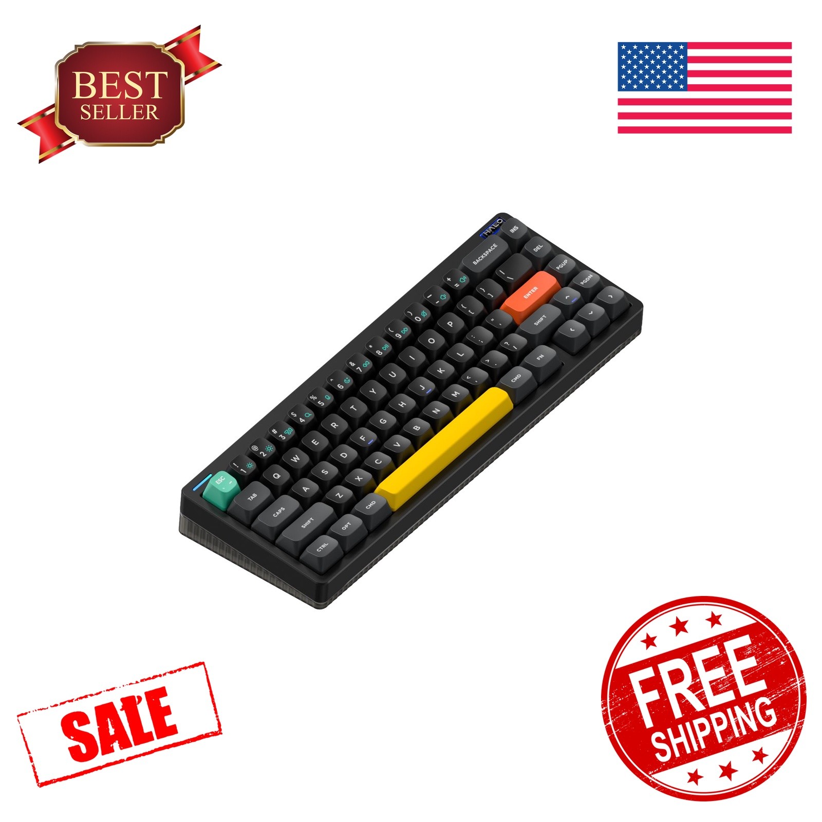 nuphy Halo65 V2 Keyboard Lemon Black