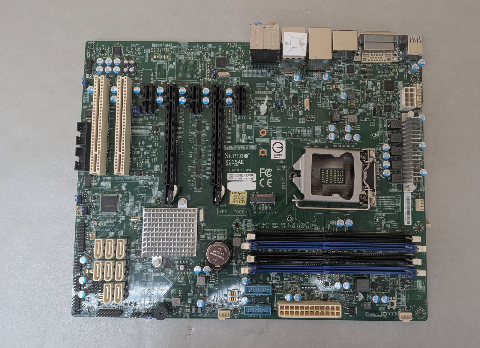 Supermicro X11SAE Motherboard *NO CPU or RAM*