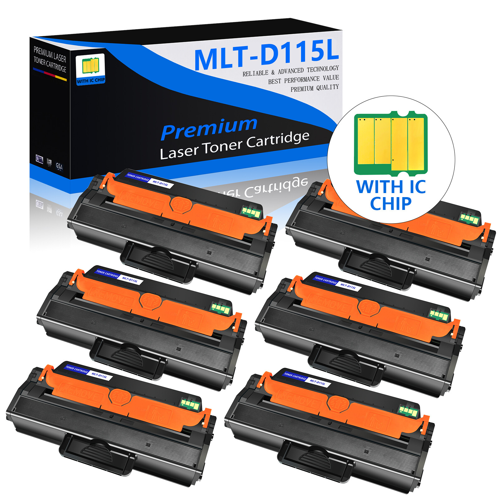 6PK MLT-D115L Toner cartridge For Samsung SL-M2620 2620DN 2820DW 2820 2830ND