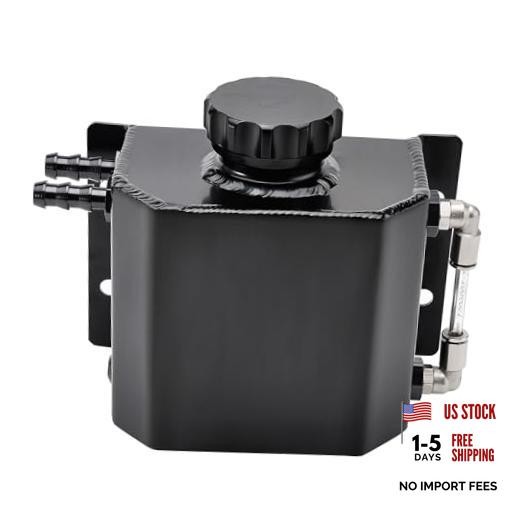 Radiator Coolant Overflow Tank Aluminum, Universal Overflow Reservoir Tank,