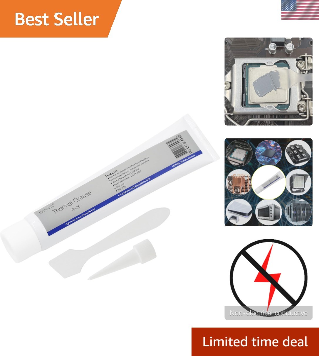 Versatile G105 100g Thermal Conductive Paste – Ideal for PS4, PS5, Xbox and More