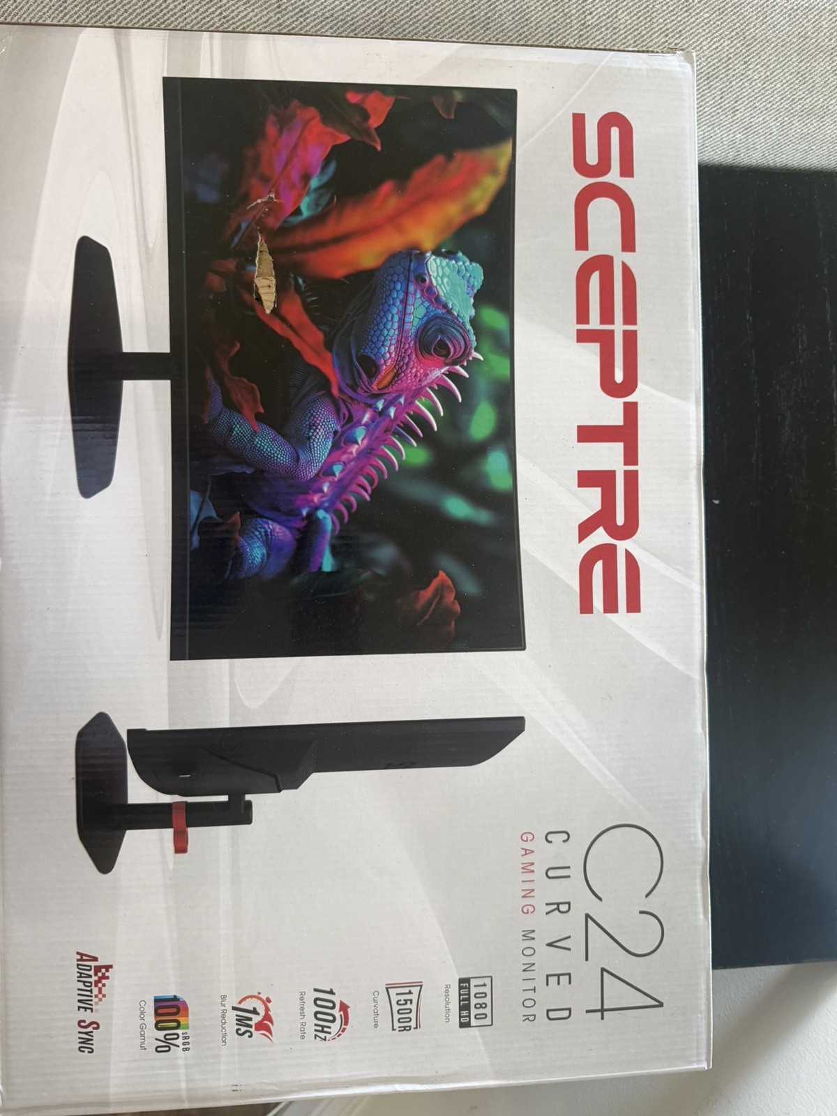 Sceptre C24 Black 23.6" Full HD Display Built-in Speakers Curved Gaming Monitor