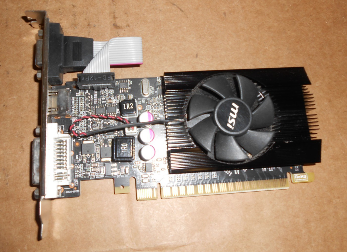 MSI GeForce GT 610 1GB DDR3 PCIe HDMI DVI VGA Video Card N610GT-MD1GD3/LP