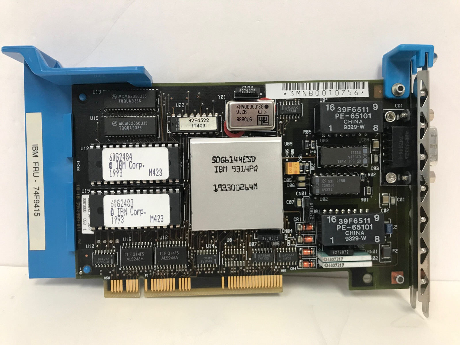 IBM 74F9415 MCA MICRO CHANNEL 16/4 TOKEN RING ADAPTER 93F0179 74F9410