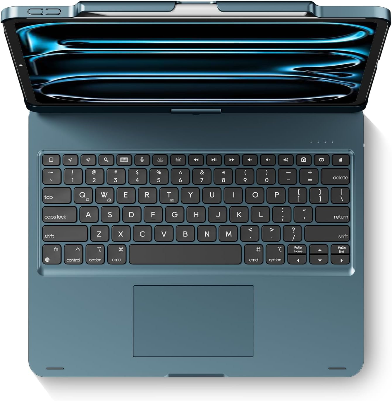 Swivel Keyboard Case for Ipad Air/Pro 13" & 12.9" 3Rd-6Th Gen Blue