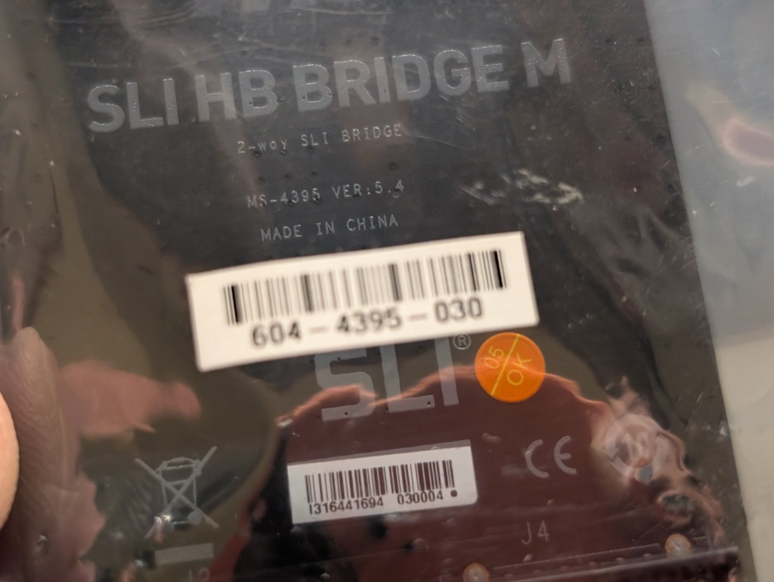 MSI SLI HB BRIDGE M 2-Way SLI Bridge MS-4395 VER:5.4 New Sealed