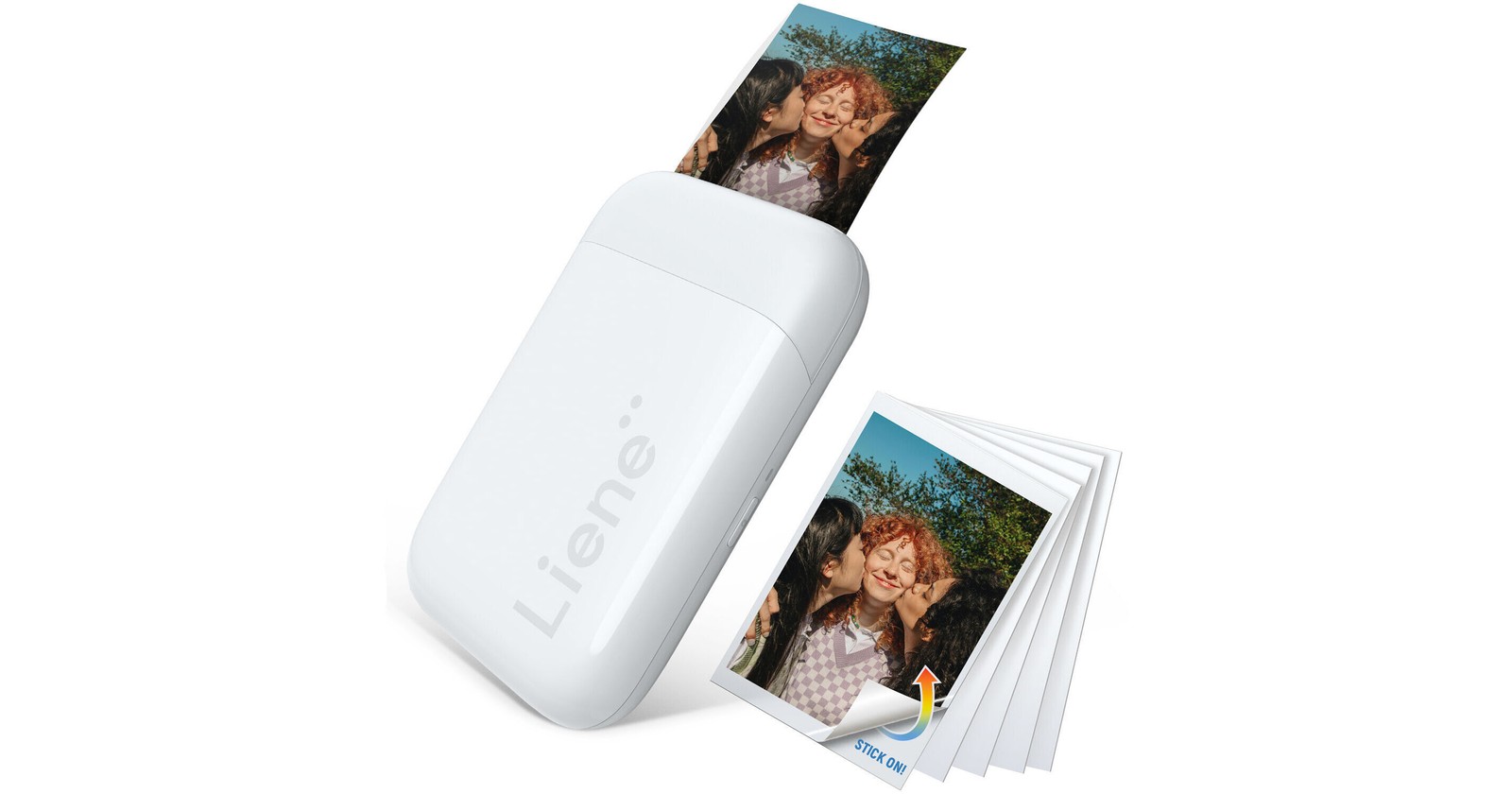 Liene ZPP110W#WW2 Pearl K100 2x3 Instant Zink Photo Printer with 50 Sheets White