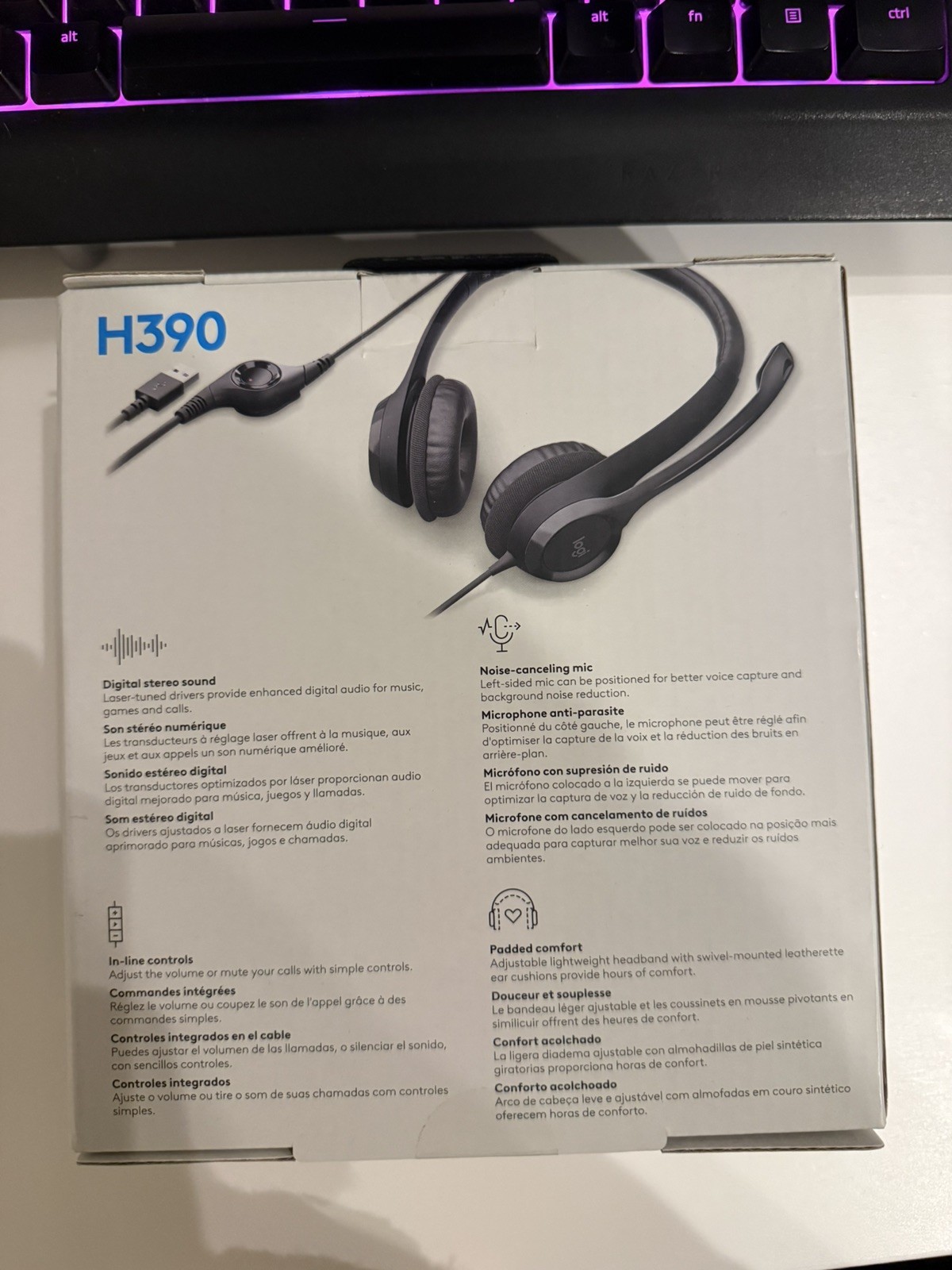 Logitech H390 Black Over the Ear Headset