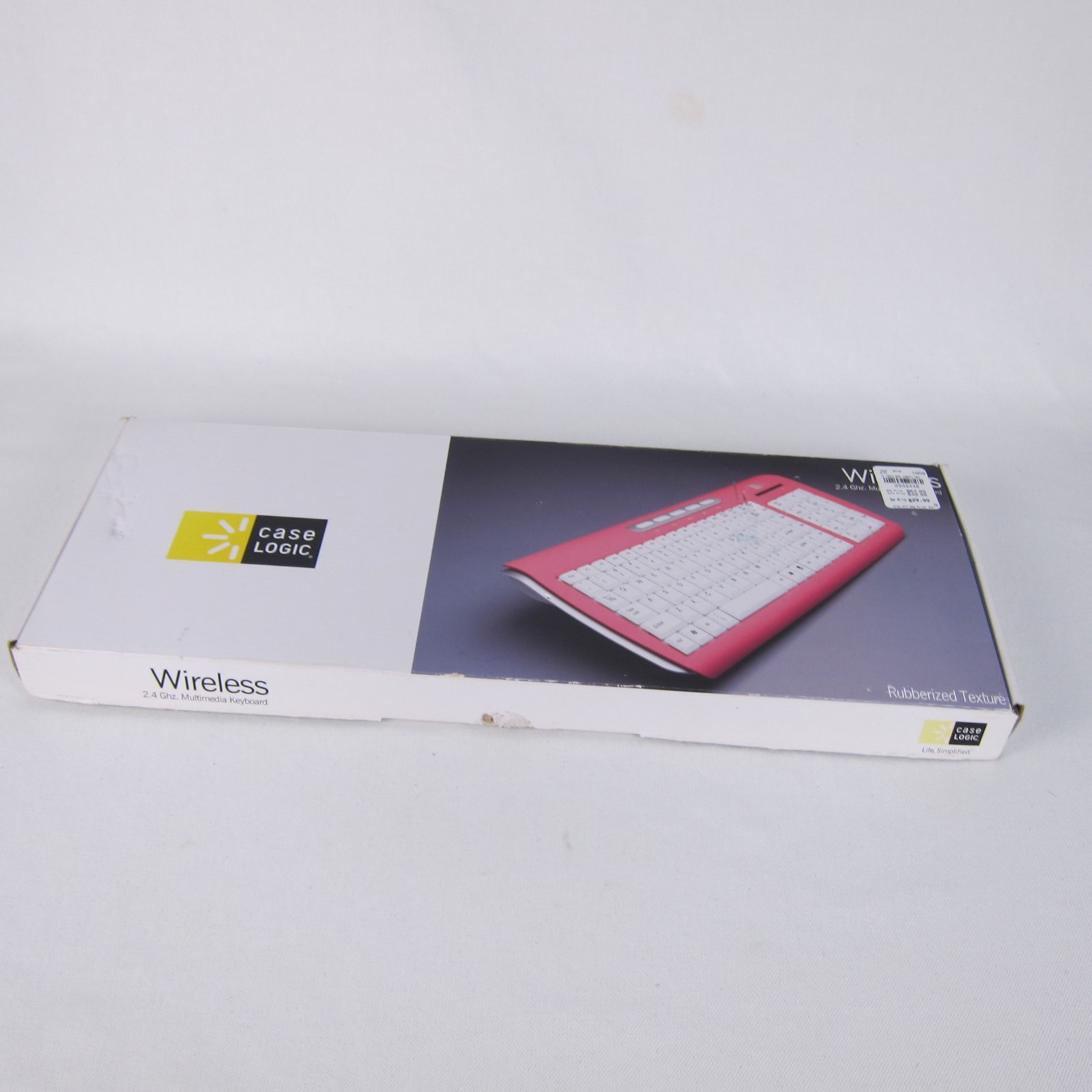 Case Logic Wireless Computer Keyboard With Track pad Pink White KWD-101