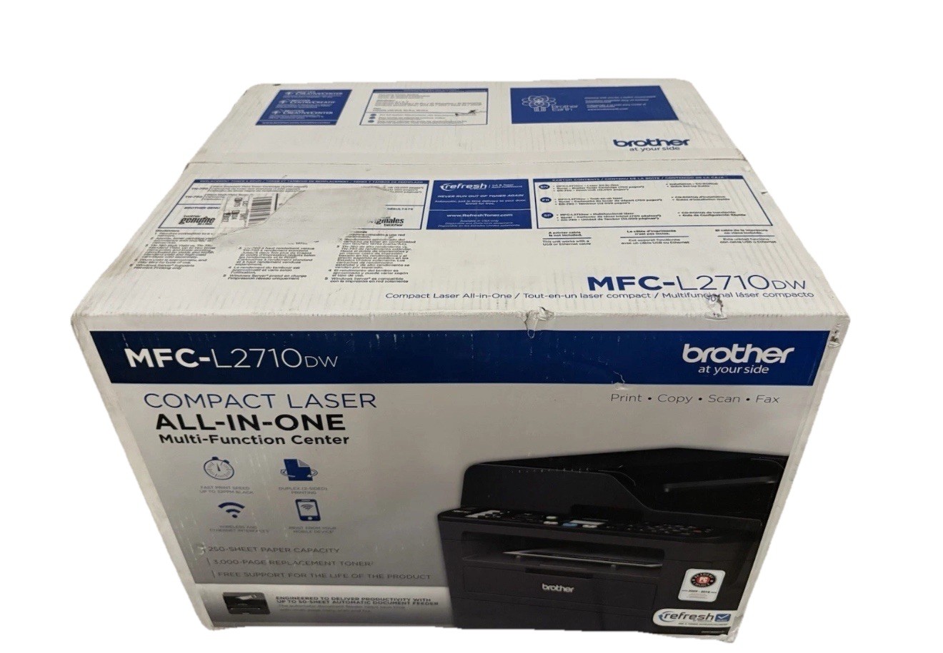 New Brother MFC-L2710DW All In One Laser Printer Brand New Open Box
