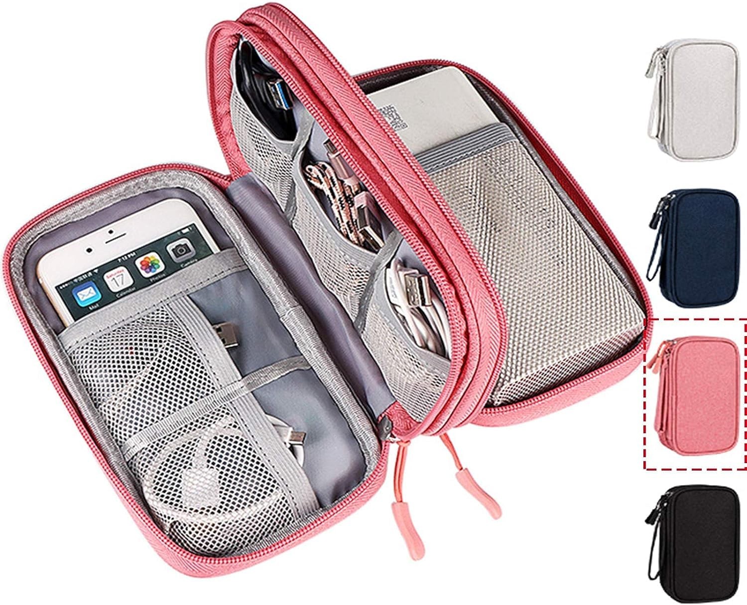 Electronic Organizer Travel USB Cable Accessories Bag/Case,Waterproof for Pow...