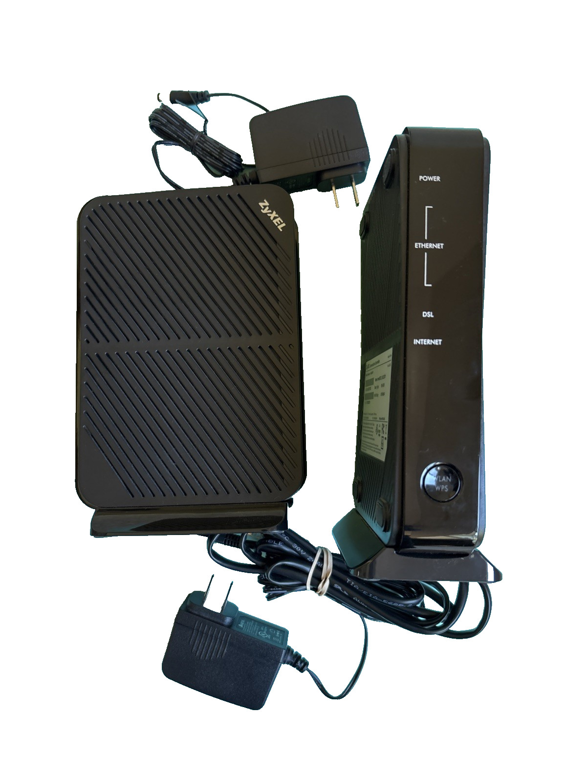 Set of 2 ZyXel P-660HN-51 Wi-Fi 802.11n ADSL2+ Modem Wireless Router ONLY Tested