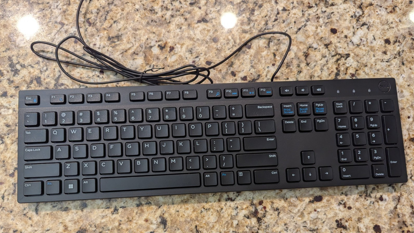 Dell KB216-BK-US Black Wired Keyboard For Productivity & Business