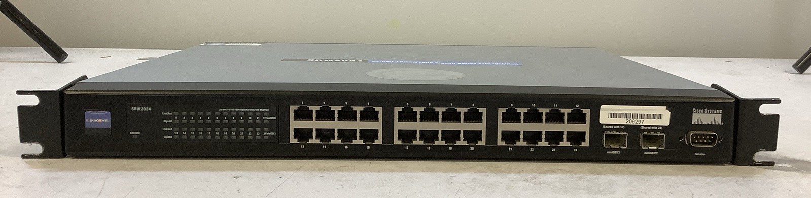 Linksys SRW2024 V1.2 24-Port 10/100/1000 Gigabit Switch NS-T3B