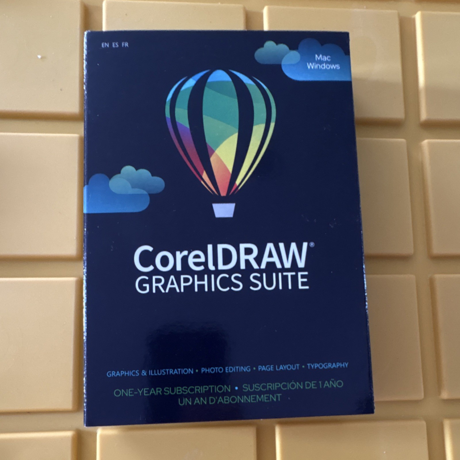 Corel CorelDRAW Graphics Suite Subscription Mac Windows English Spanish French