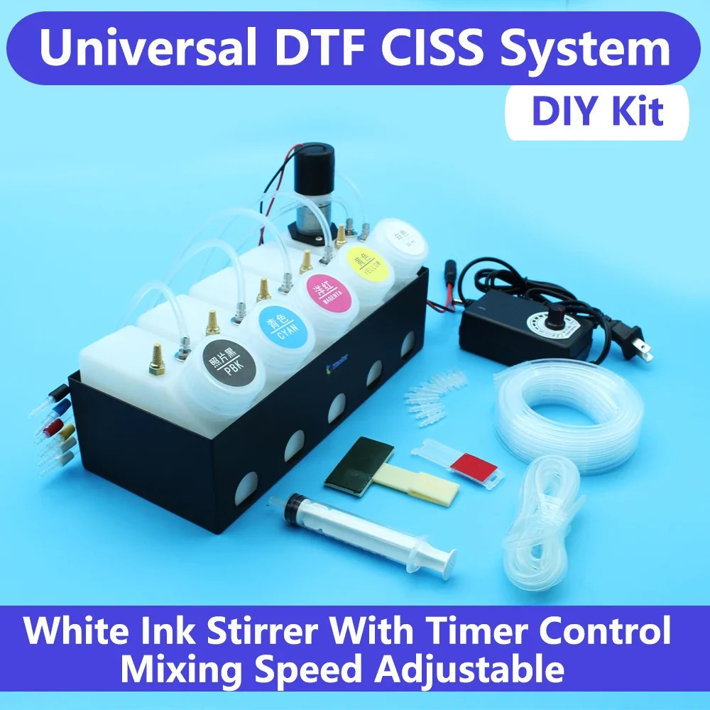 XP600 DTF CISS White Ink Stirrer No Damper For EpsonET8550  L1800/805/18050/8050