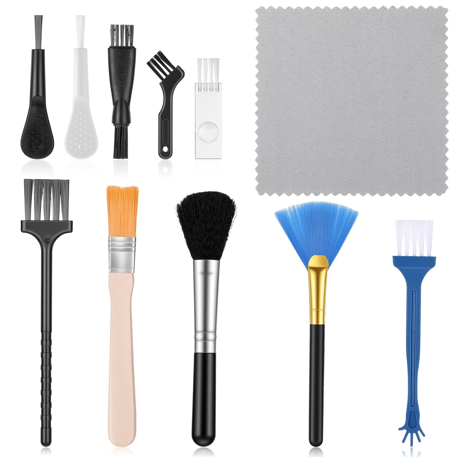 Keyboard Brush 10 Pcs Anti Static Nylon Cleaning Kit