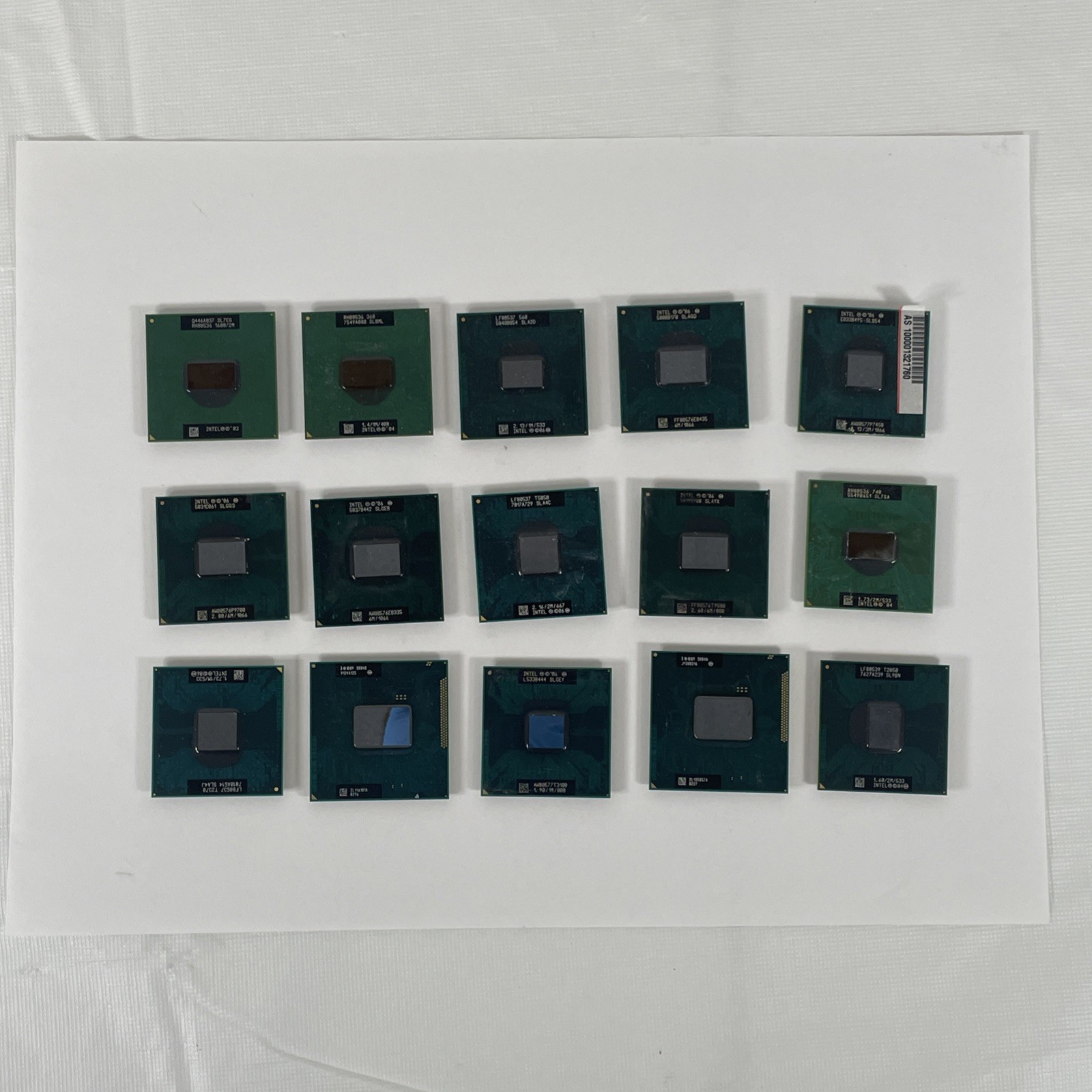 Mixed Lot of 15 Intel Mobile Laptop CPU's - *Free Shipping* - SEE DESCRIPTION