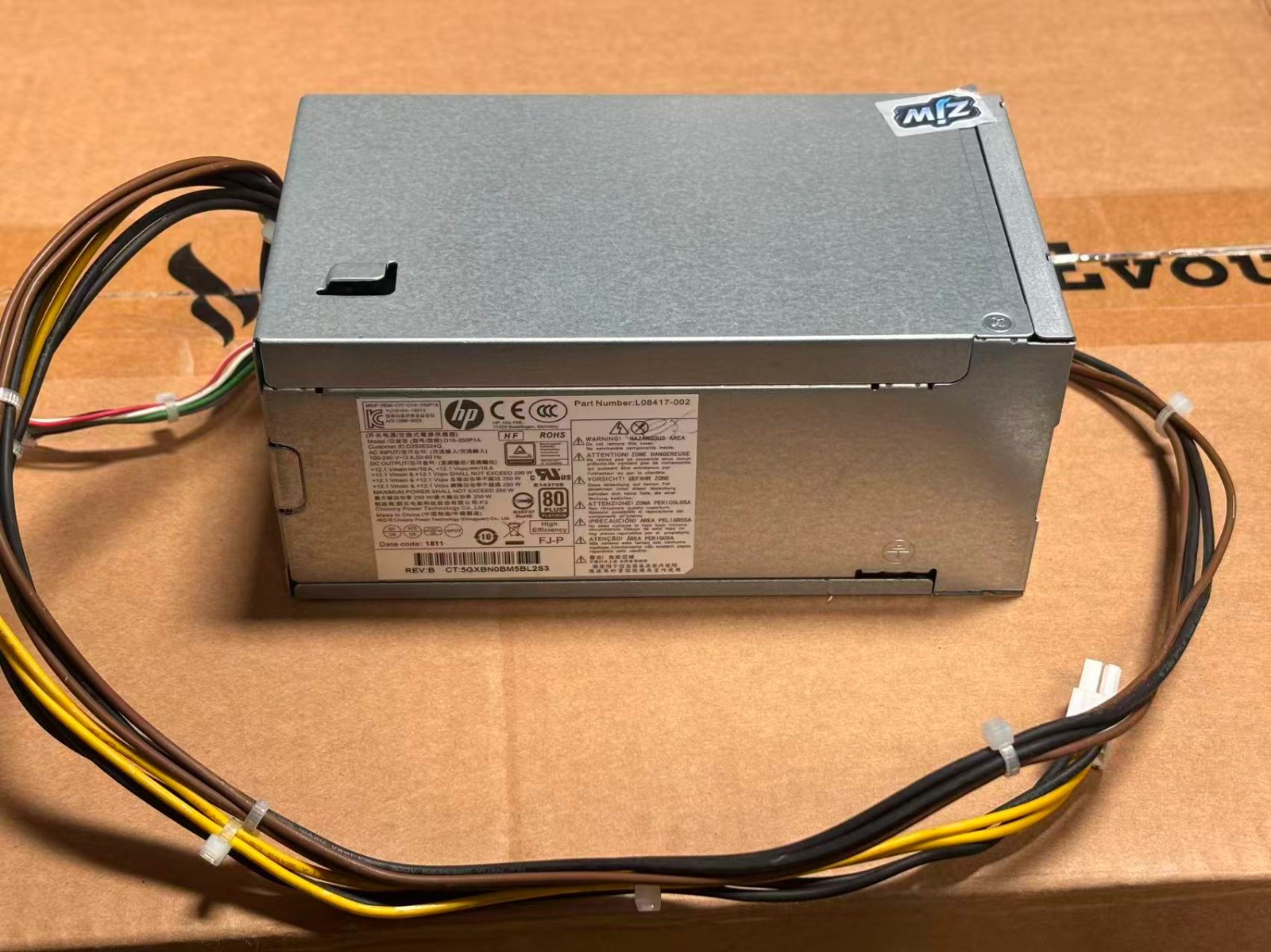 HP 250W Power Supply L08417-002 D16-250P1A for ProDesk 280 282 400 480 600 800