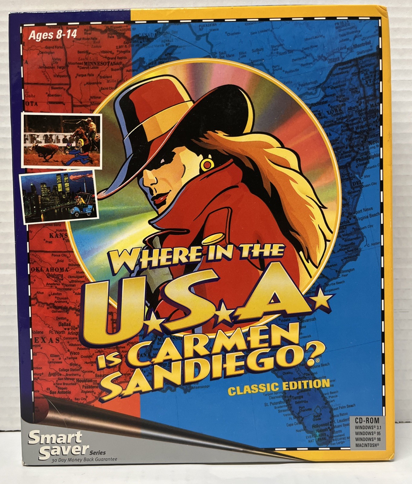 Where In The USA is Carmen Sandiego software for Macintosh New  Unopened Vintage