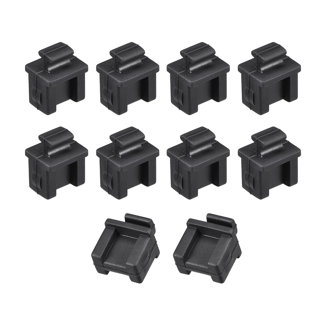 10Pack Silicone SFP Anti-Dust Stopper Cap Cover Black