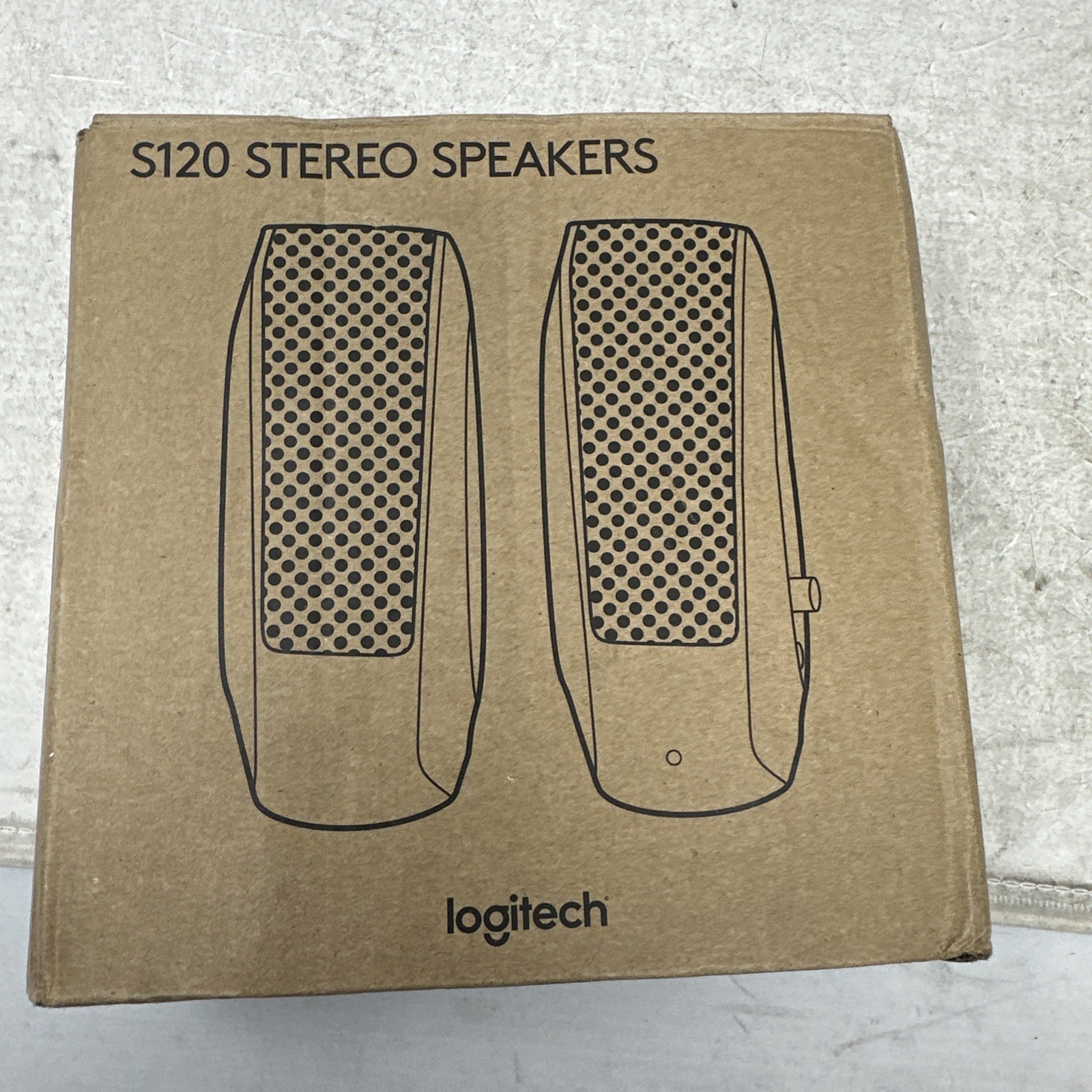 LOGITECH 980-000012 S-120 BLACK SPEAKERS/NIB/FREE SHIPPING
