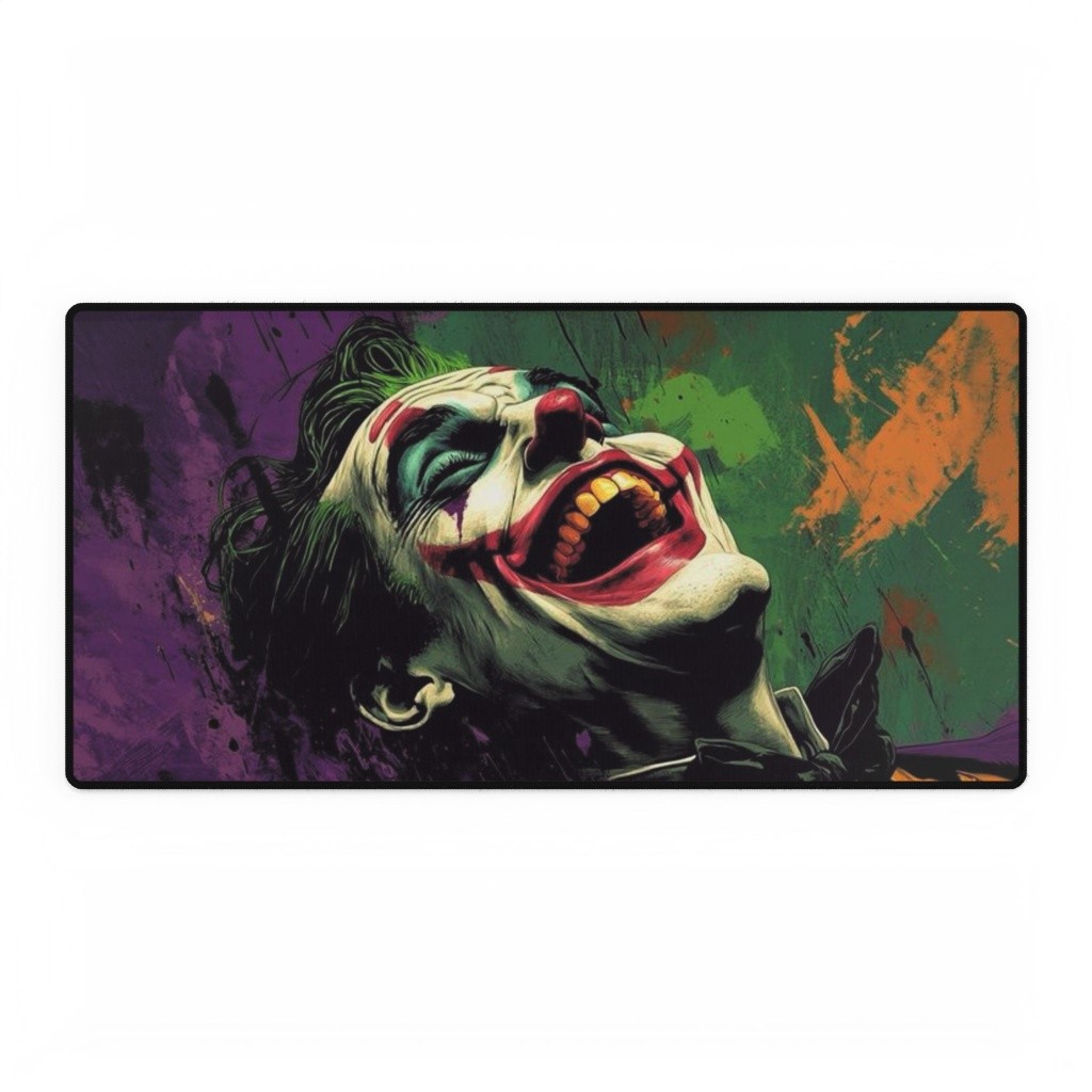 DC Comics Joker Laughing Movie Logo Mouse Pad Desk Mats