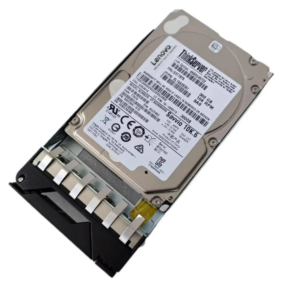 Lenovo 03T7875 03X3614 4XB0G45722 300G RD550RD650 2.5-inch SAS hard drive