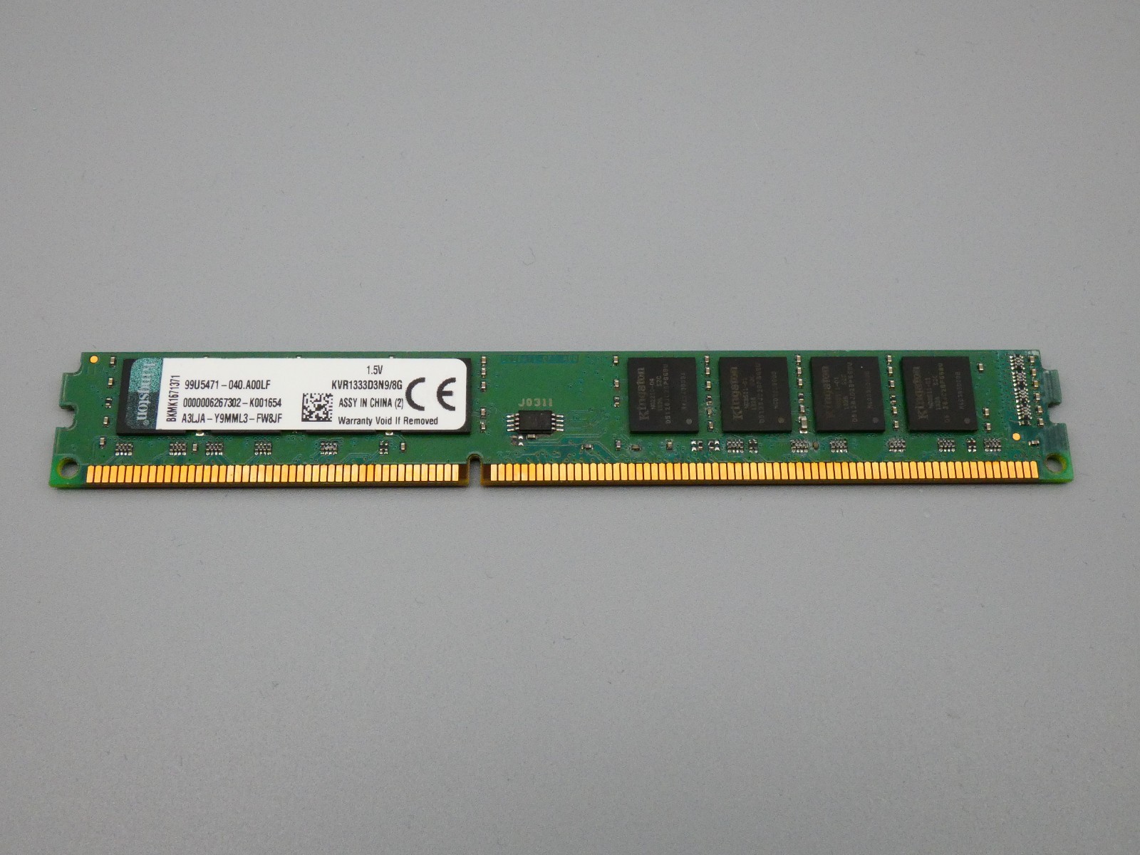 KINGSTON KVR1333D3N9/8G 1333MHz 8GB DDR3 RAM