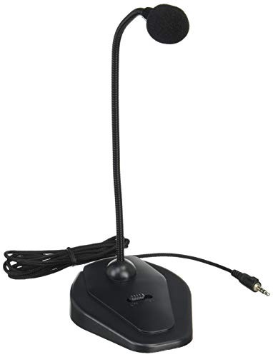 ELECOM PC Microphone Stand Type Flexible Arm with Mute Switch HS-MC05BKfrom JP