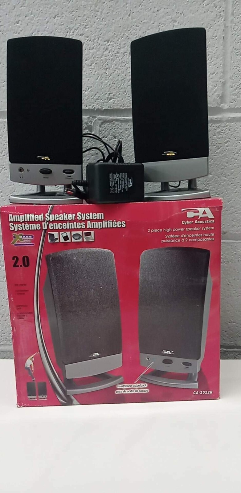 CYBER ACCOUSTICS AMPLIFIED SPEAKER SYSTEM CA-2022R
