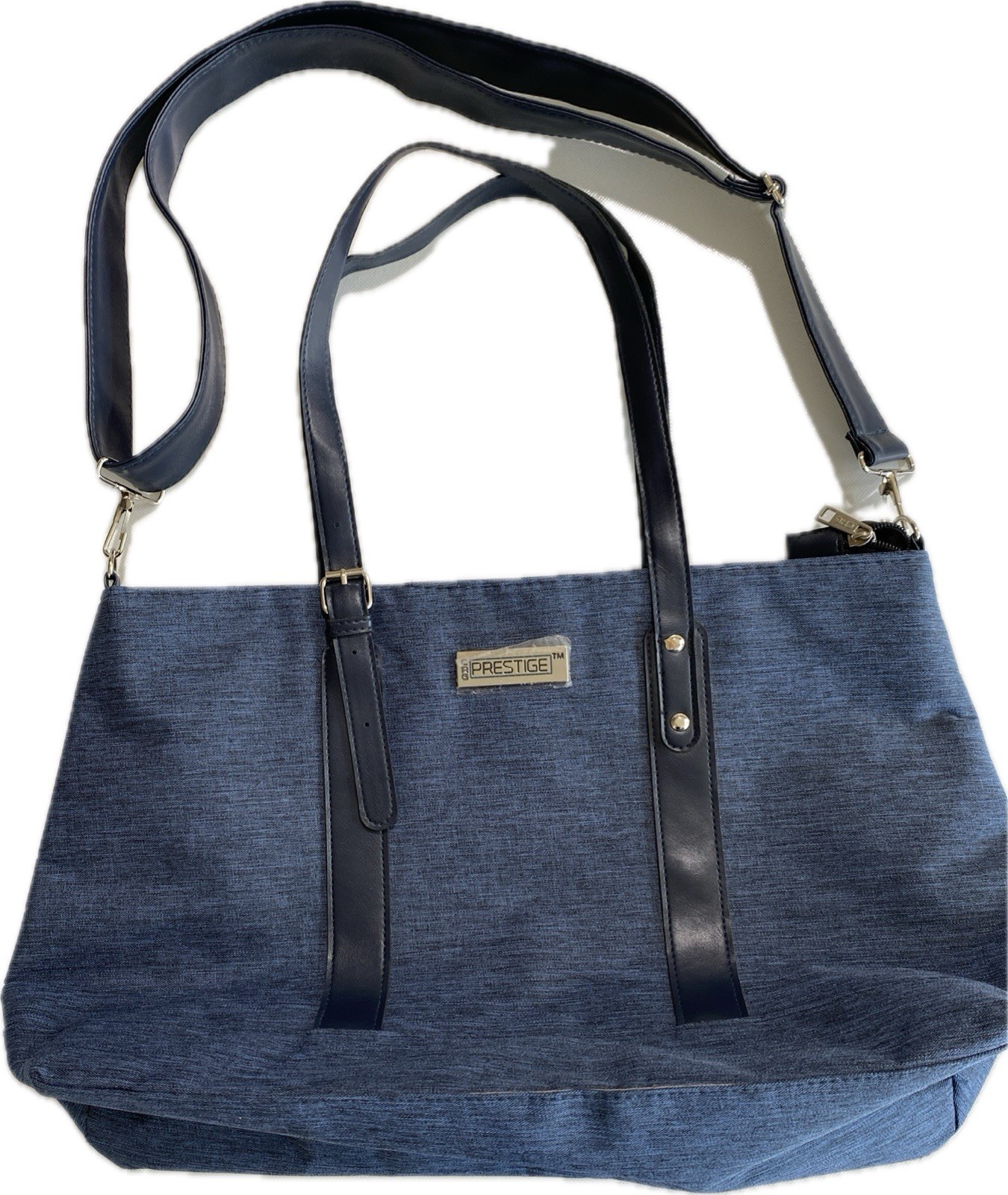 NEW w/ Defect Prestige Tote/Messenger Laptop Or Travel Bag, Blue, See Details