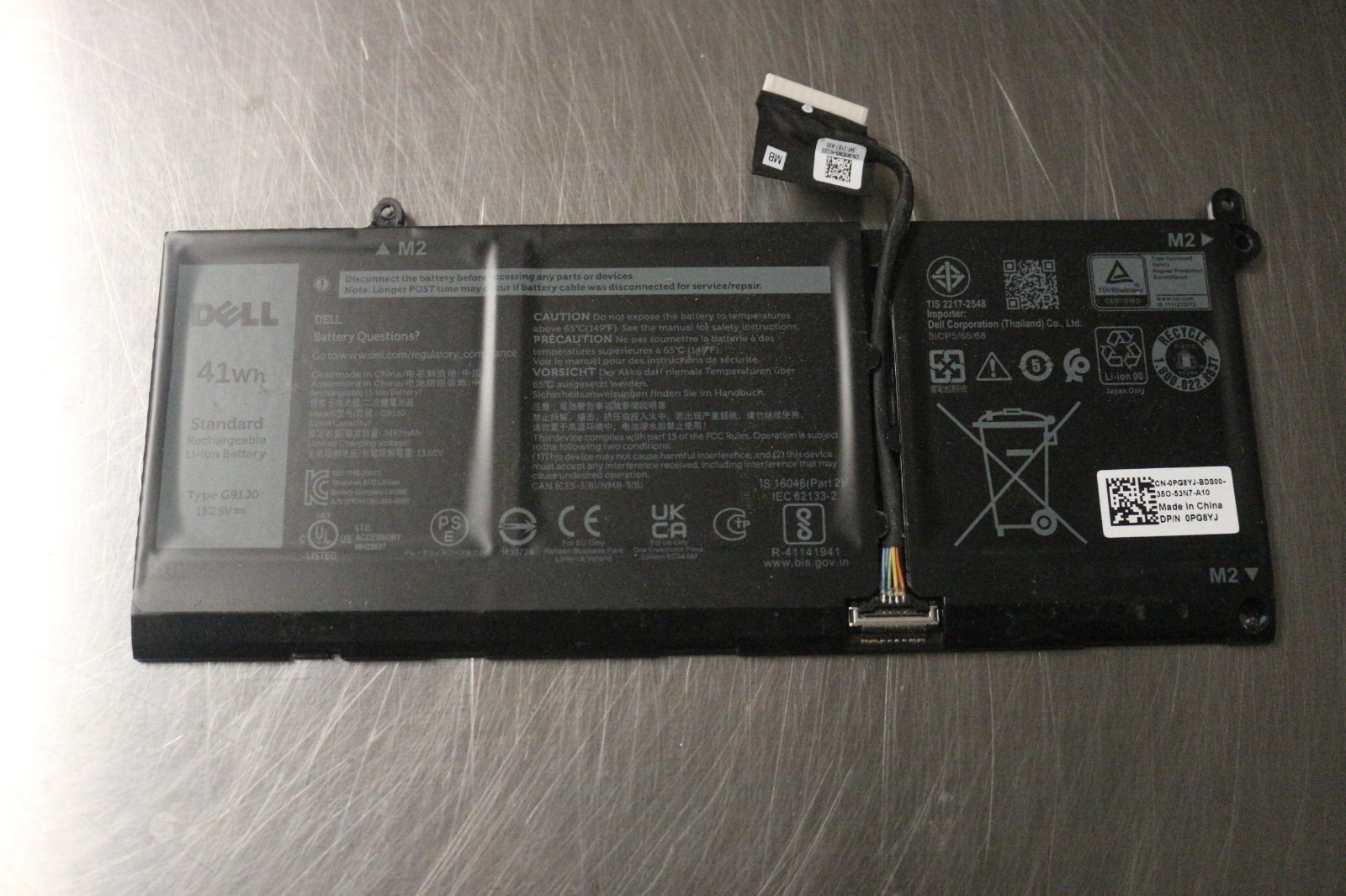 41W G91J0 Battery Dell Latitude 3320 3420 3520 Inspiron 15 3515 3511